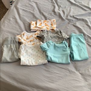 4 Onesie + 3 Pant Bundle